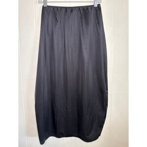 Vintage Vanity Fair black slip skirt